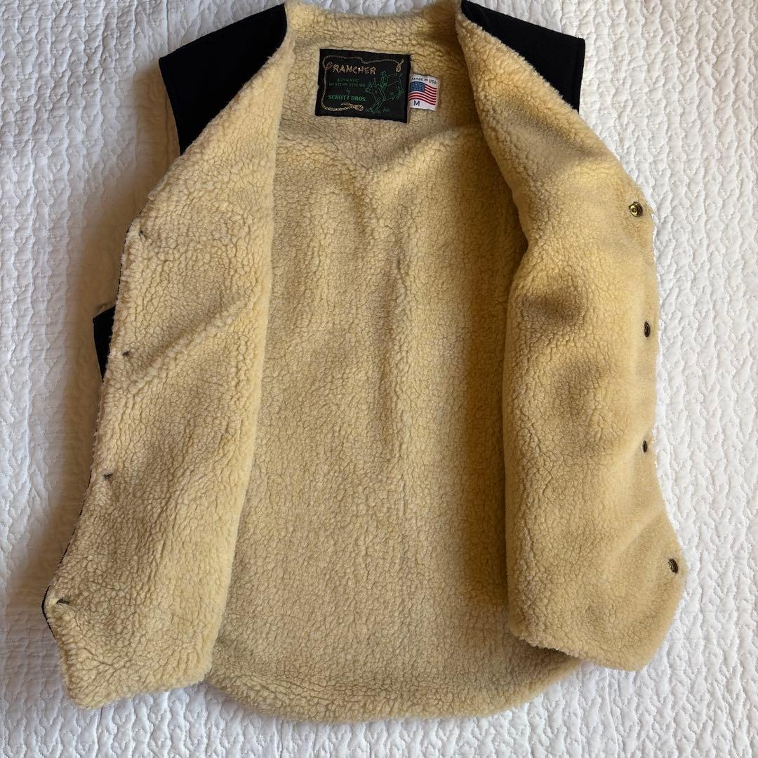 ルナ　Schott Rancher ブラック ベスト Mサイズ