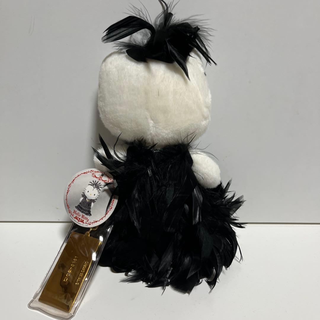 ハローキティ ぬいぐるみ 小 黒い羽根のドレス アクセサリー サンリオ レア