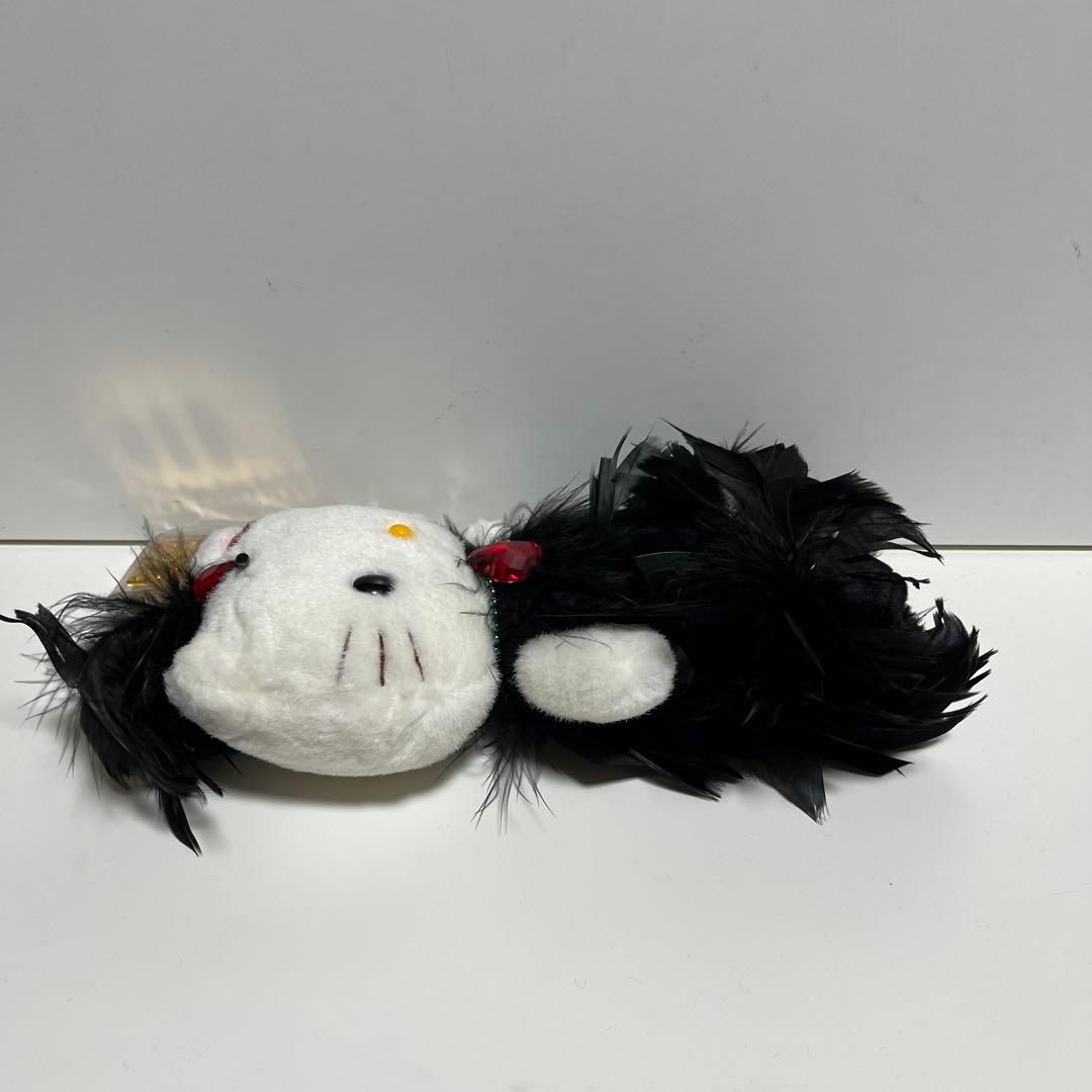 ハローキティ ぬいぐるみ 小 黒い羽根のドレス アクセサリー サンリオ レア