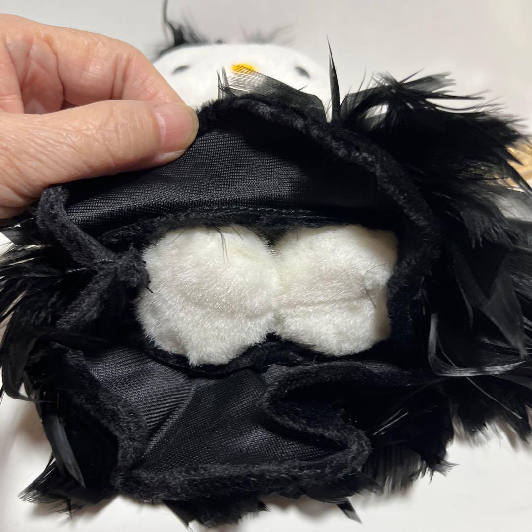 ハローキティ ぬいぐるみ 小 黒い羽根のドレス アクセサリー サンリオ レア