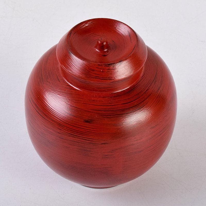 茶道具　根来塗　夏目陽介作　薬器　共箱　V　8479