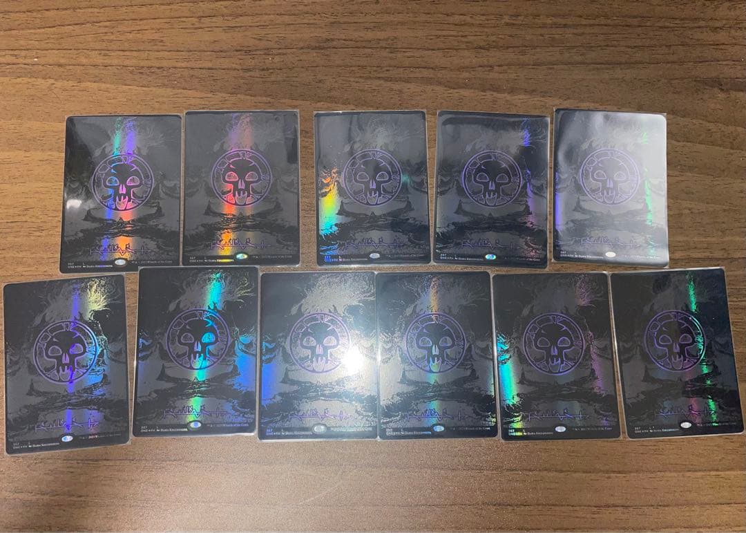 MTG オイルスリックfoil《沼/Swamp》 11枚