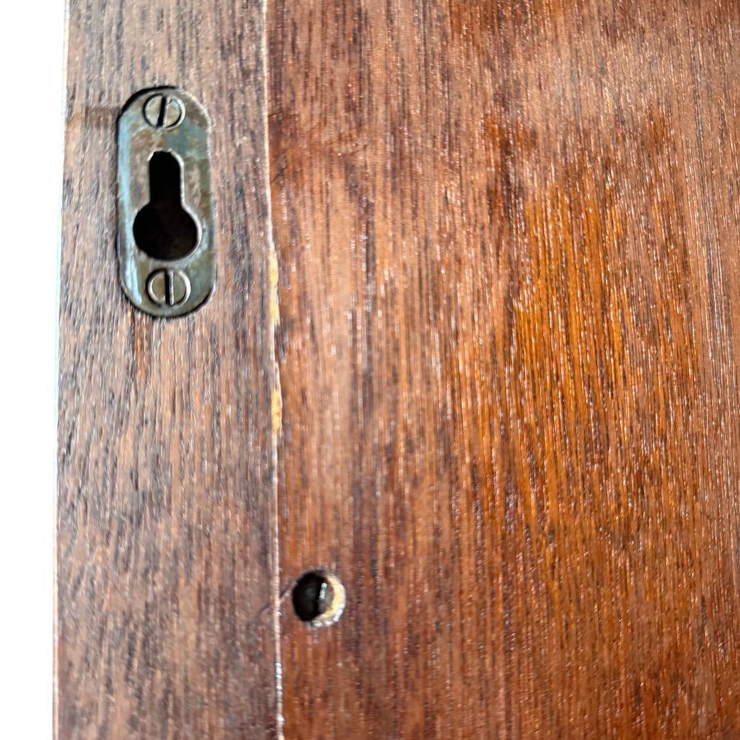 HR583 【希少アンティーク】マホガニー　ウッドウォールミラー