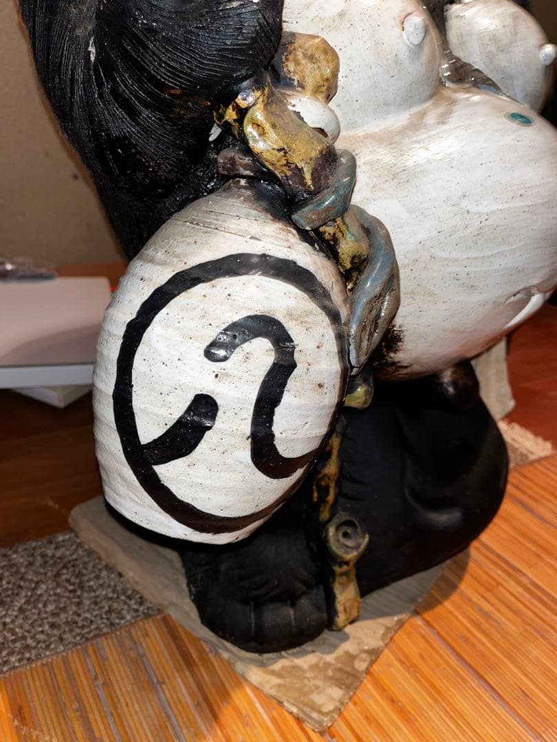 信楽焼　たぬき　高さ約80㎝　狸　置物　縁起物