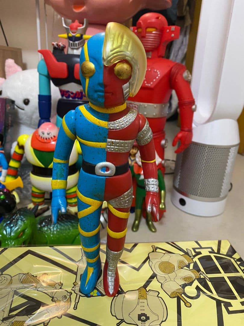 人造人間・キカイダー ソフビ人形 25cm 当時物風
