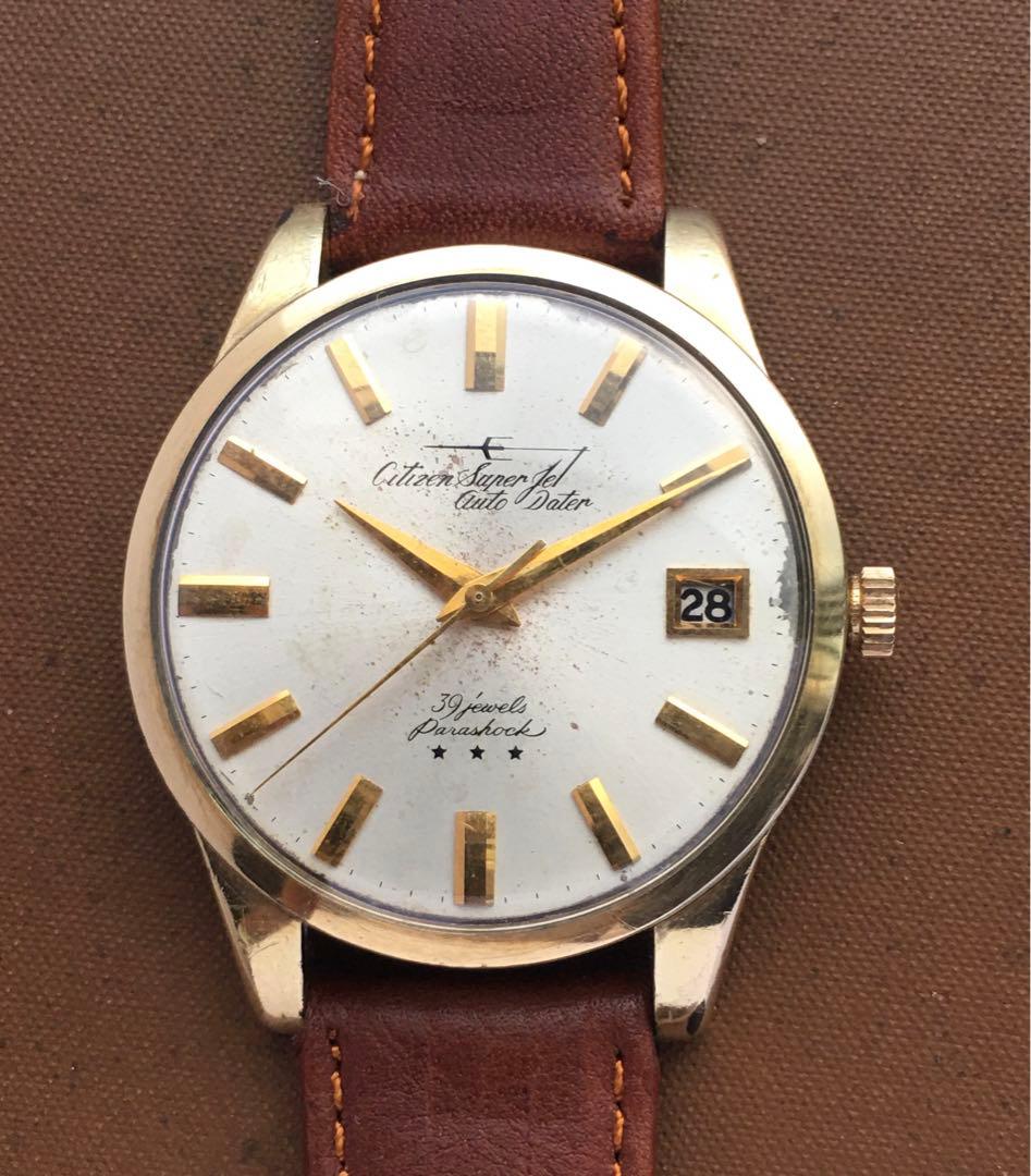 【OH済み】希少　シチズン　スーパージェット　オートデーター39石