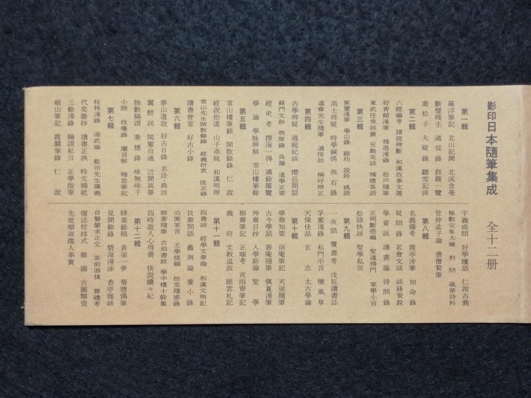 【大特価】影印　日本随筆集成　第一輯～第十二輯（計12冊）