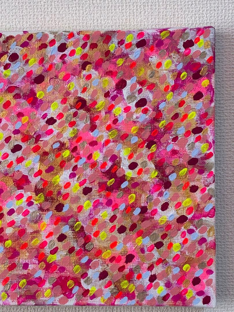 アクリル抽象画　インテリア　カラフル