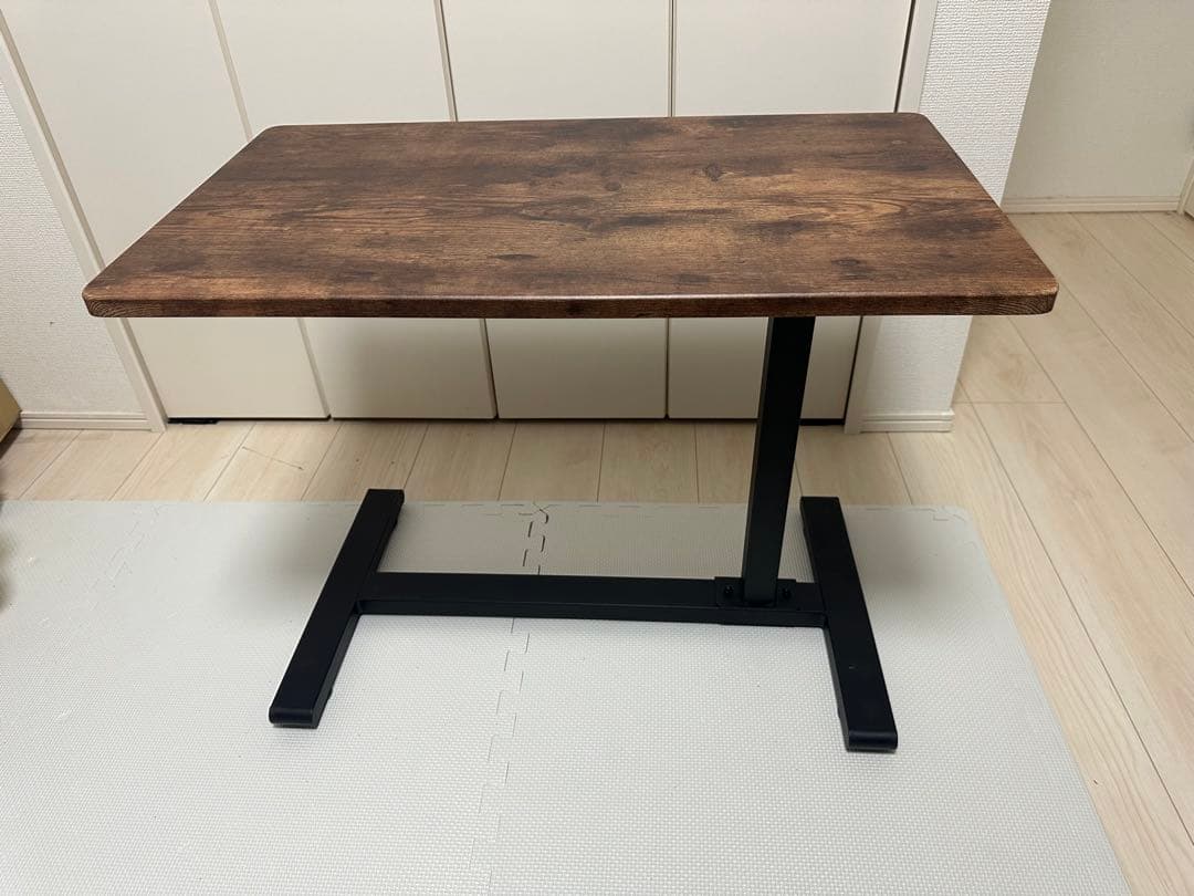 不二貿易 昇降式テーブル 幅70×奥行40×高さ55cm~75cmガス昇降