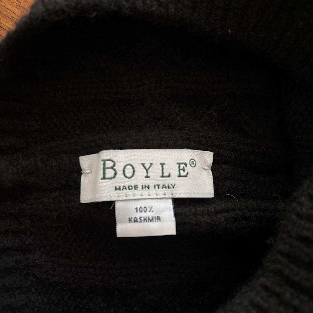 BOYLE カシミア　ニット帽　イタリア製