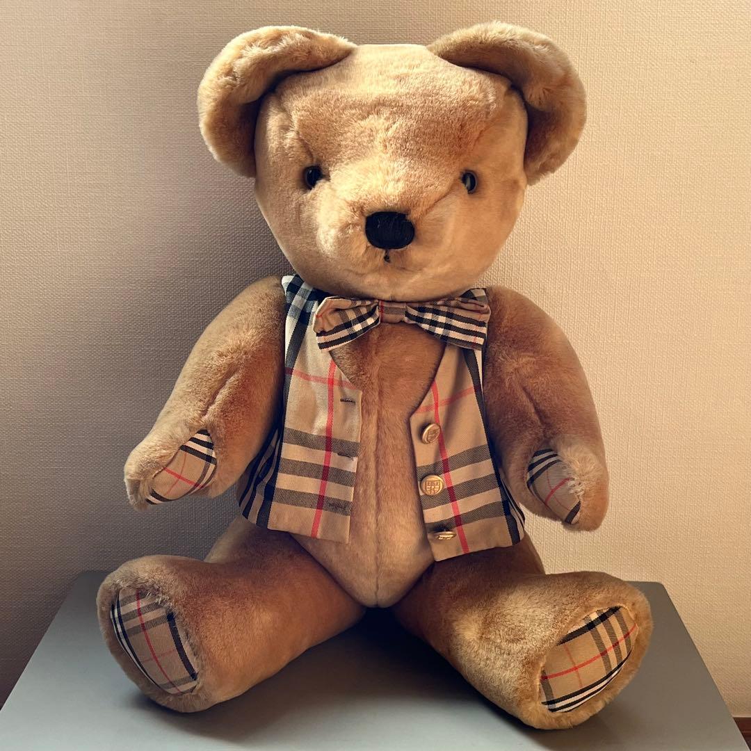 ［バーバリー］大きなテディベア（1990年代）