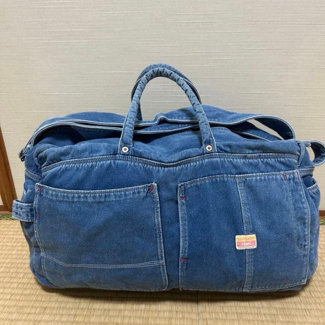 希少！初期　 ラゲッジレーベル 吉田カバン　デニムボストン