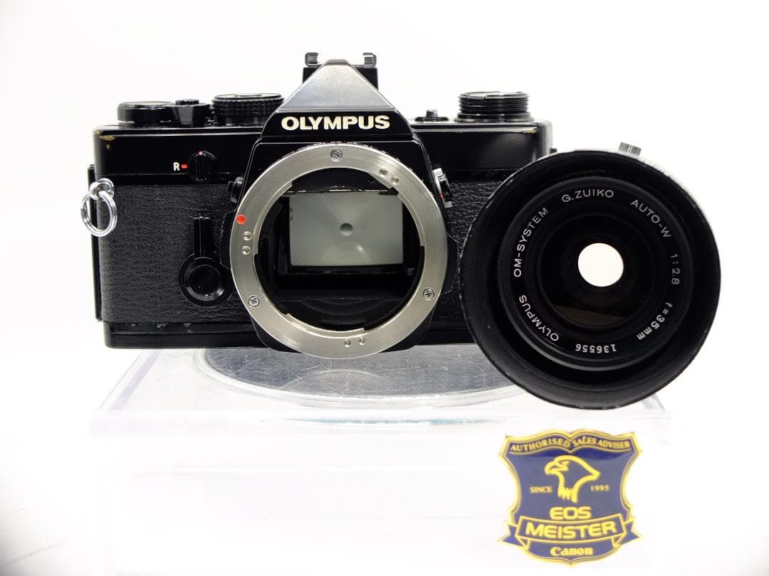 【実写確認整備品】オリンパスOM1ブラック／Gズイコー35mmf2.8フード付