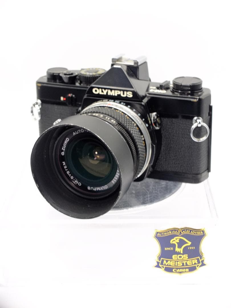 【実写確認整備品】オリンパスOM1ブラック／Gズイコー35mmf2.8フード付