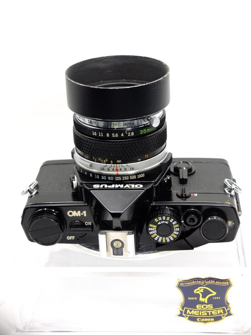 【実写確認整備品】オリンパスOM1ブラック／Gズイコー35mmf2.8フード付