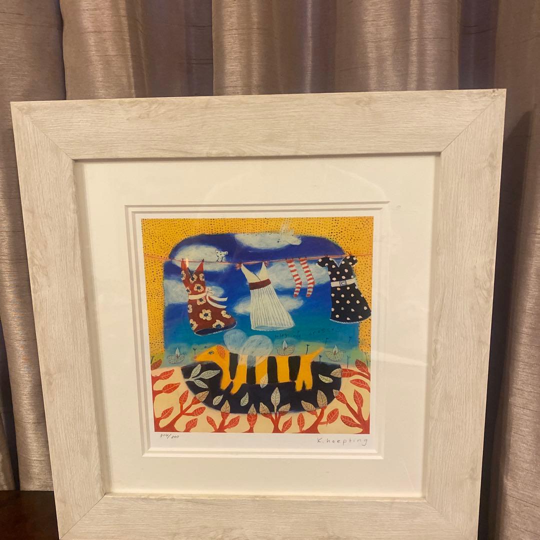 カレンホイプティング・ ビードックとドレス 版画 514/800