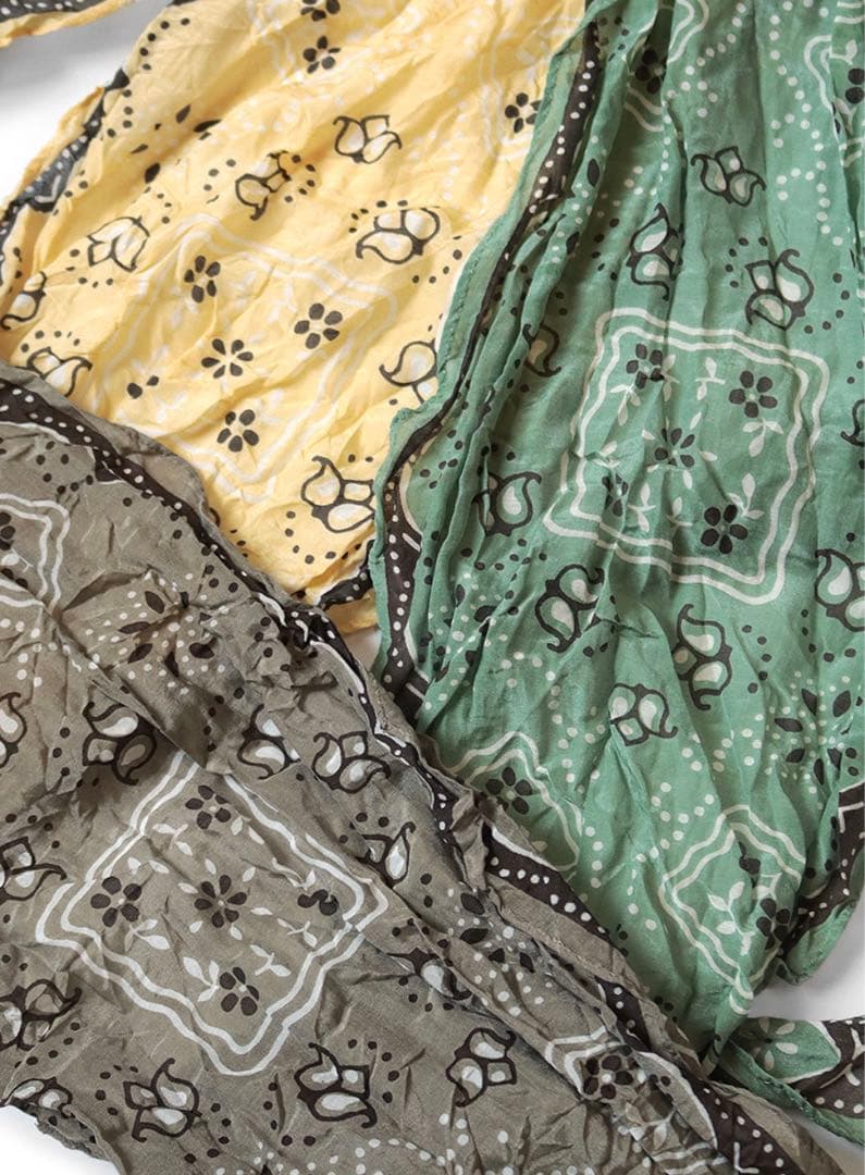 KAPITAL ワッシャーシルク ネッカチーフ（COOKIE）