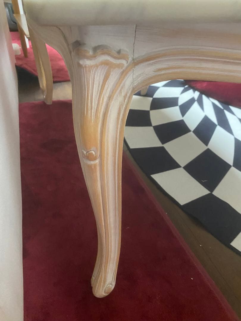 希少 ロココ♡ヴィンテージ♦️猫脚 彫刻 大理石天板 テーブル♦️フレンチ♦️引き取り