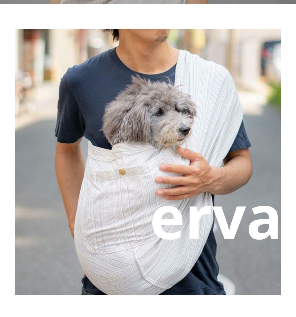 希少レア erva エルバ スリング ランストライプ 岡山デニム S