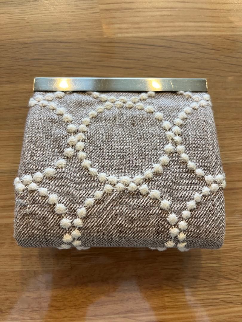 財布 ハンドメイド ミナペルホネン 北欧 がま口 美品 レディース