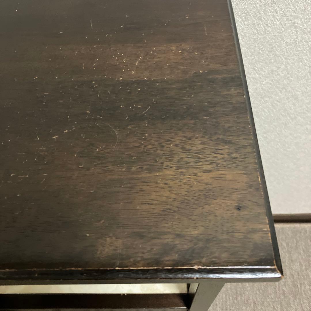 アンティーク★カリモク 木製 電話台 サイドテーブル 昭和レトロ 古家具