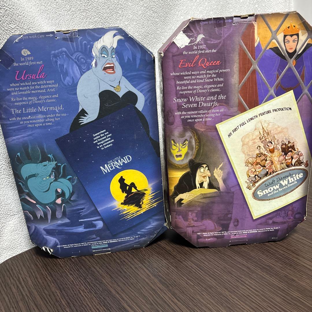 ディズニー 白雪姫◆エビルクイーン リトルマーメイド アースラフィギュア マテル