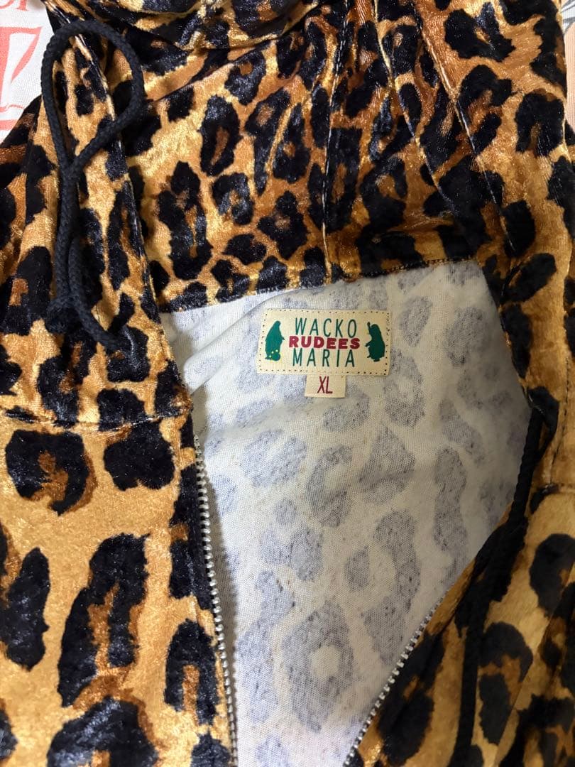WACKO MARIA ヒョウ柄パーカー XL 薄手