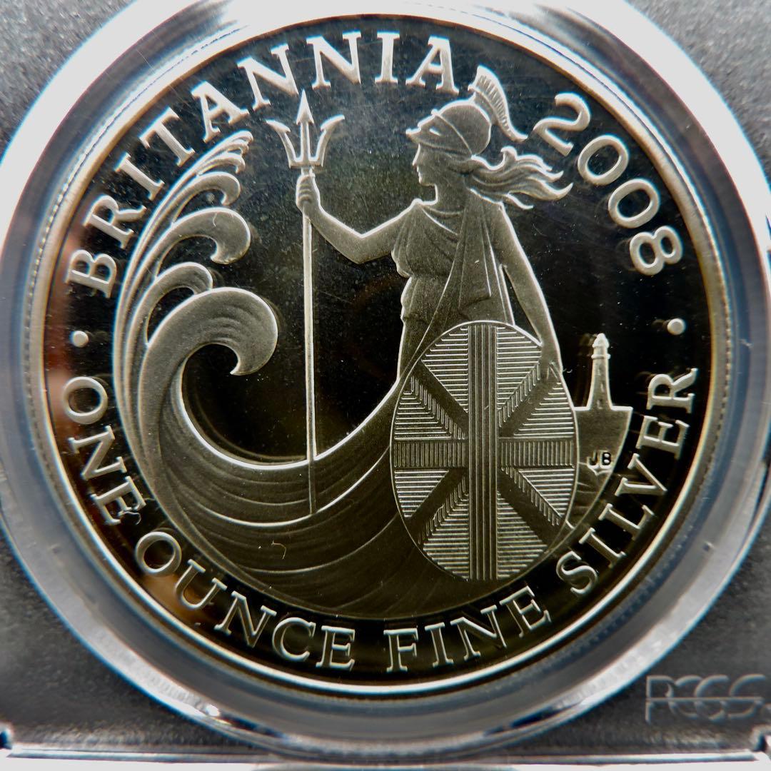2008年 イギリス ブリタニア銀貨 PCGS PR69DCAM #94