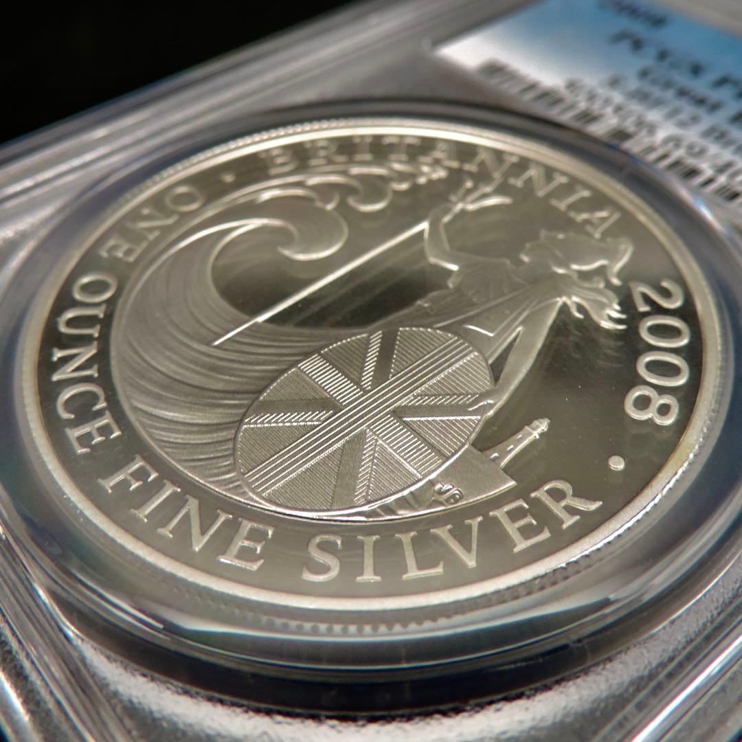 2008年 イギリス ブリタニア銀貨 PCGS PR69DCAM #94