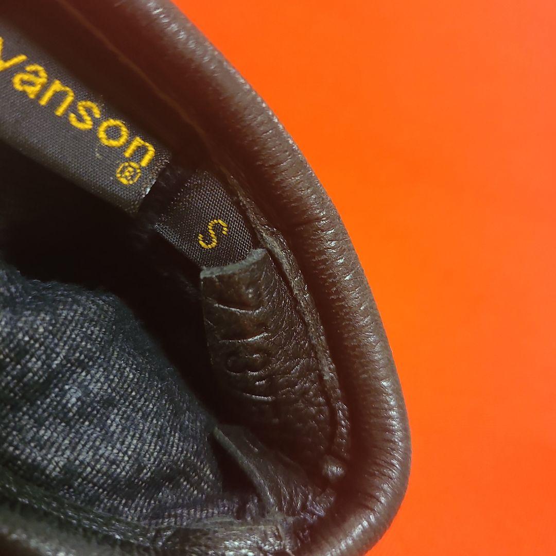 バンソン vanson ショット オールド レザー手袋 S カウレザー