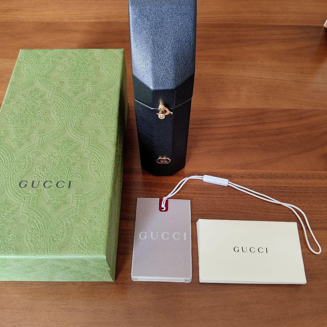 GUCCI ゴールドボールペン GGパターン付き