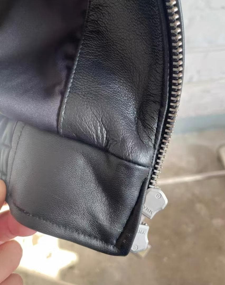 BEAMS レザーブルゾンジャケット ブラック Mサイズ