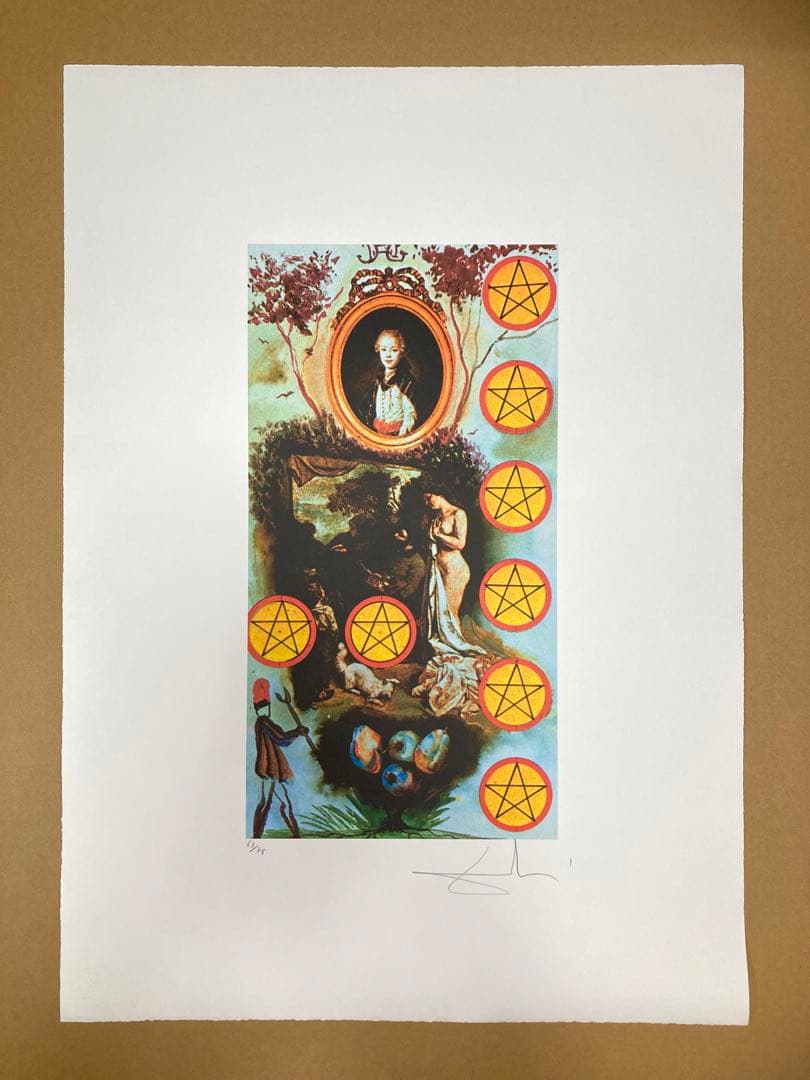 【真作保証】サルバドール・ダリ リトグラフ 直筆サイン エンボス印有り 版画