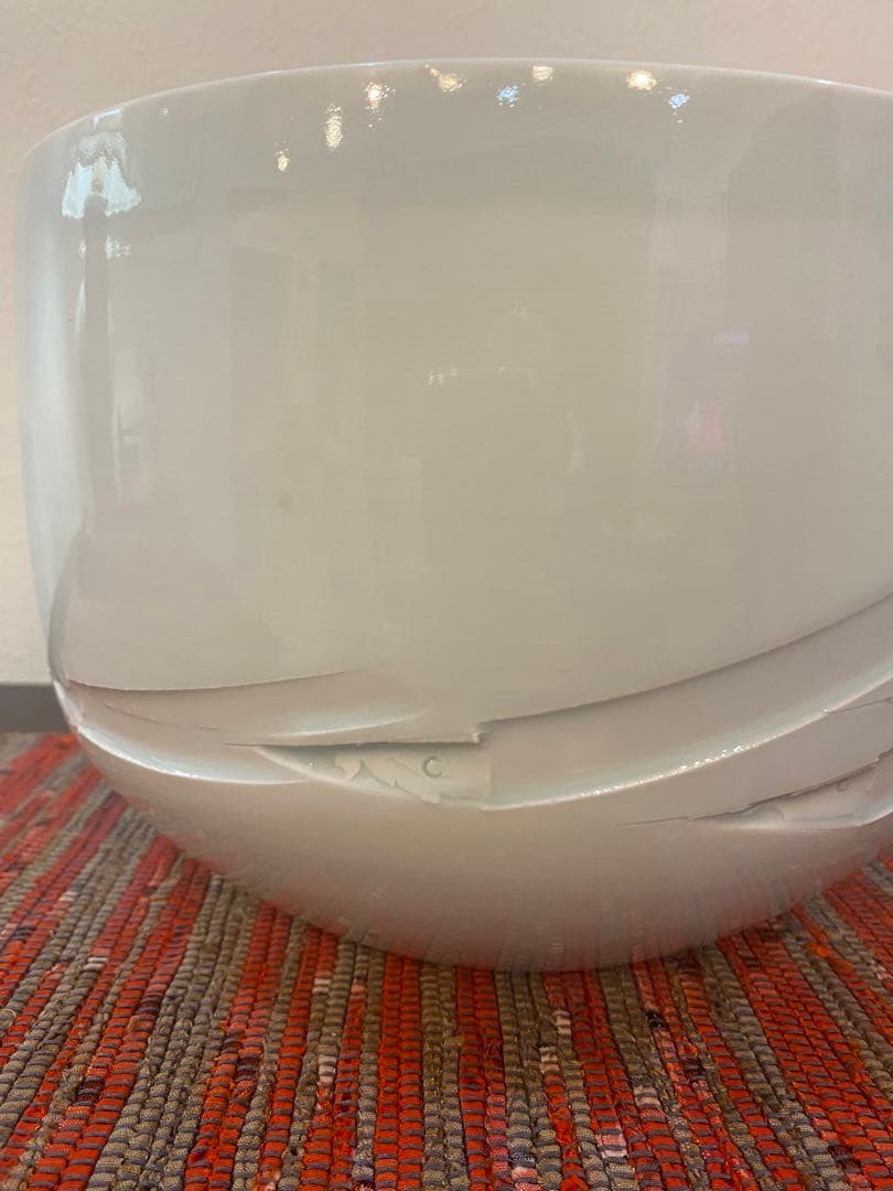 辻毅彦 自作 白瓷魚紋花器 聡窯 ひっかき文様