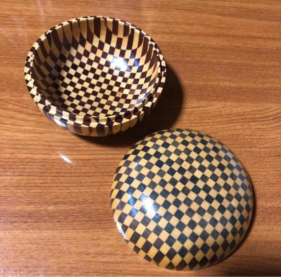 寄木細工 箱根細工 無垢 合子 小物入れ ボンボニエール アクセサリーケース