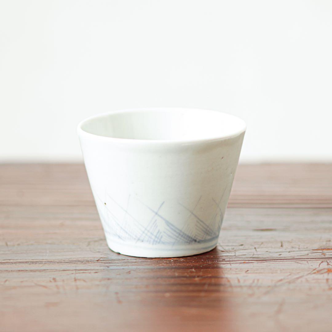 伊万里　古伊万里　草文　蕎麦猪口　江戸　中期　べた底