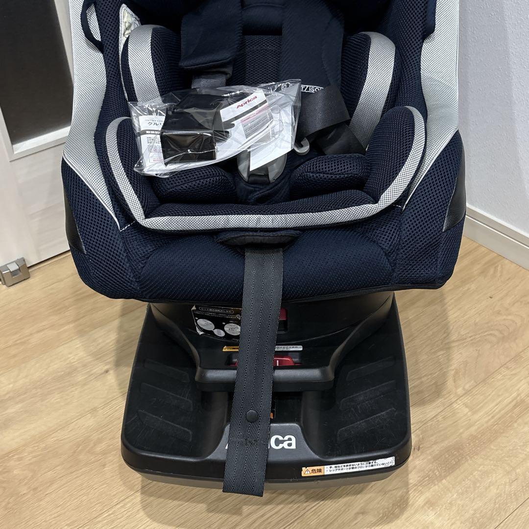 Aprica チャイルドシート　クルリラ　回転　リクライニング　美品級　ネイビー