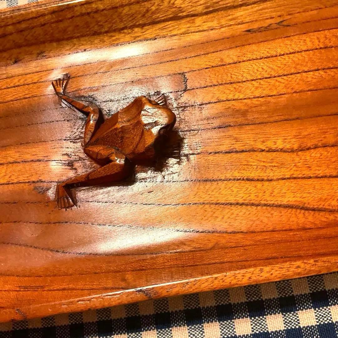 木製　手彫り　短冊掛　テーブルインテリア　値下げ