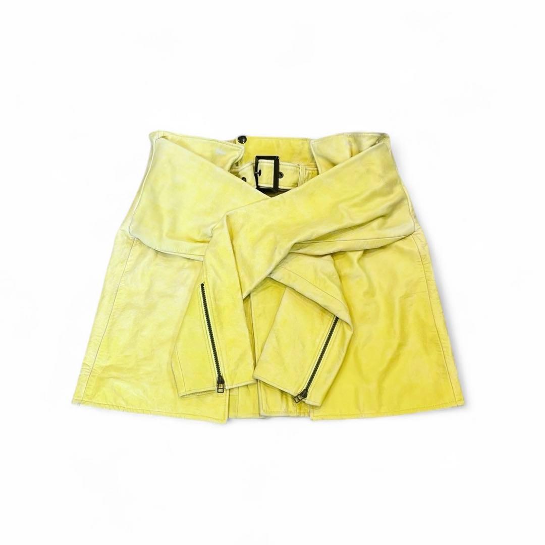 FACETASM 17SS レザースカート　ライダーススカート