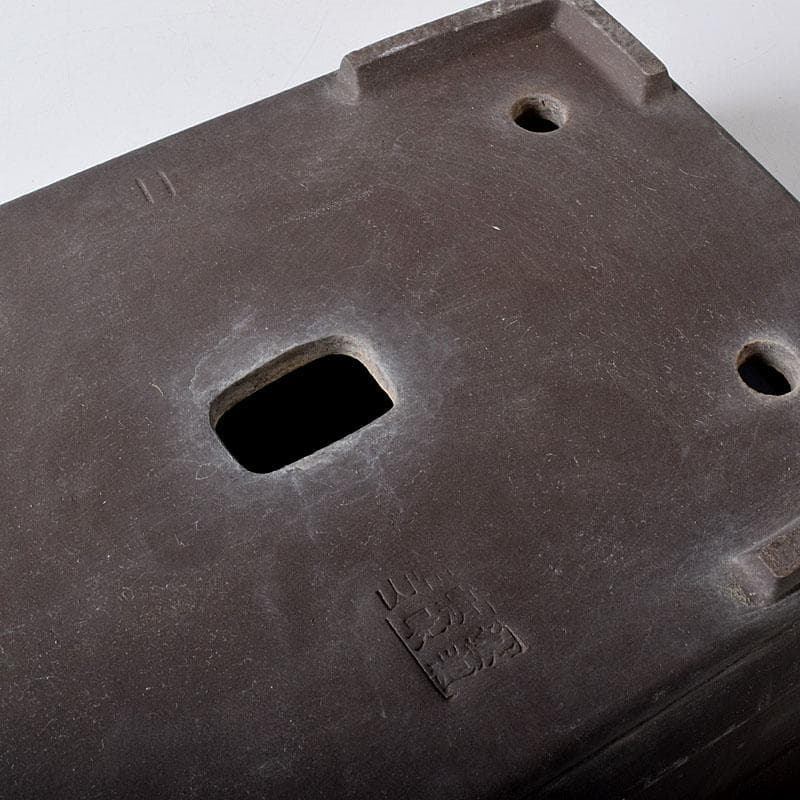 常滑焼　山晃造　植木鉢　盆栽鉢　四方鉢　N　7751C