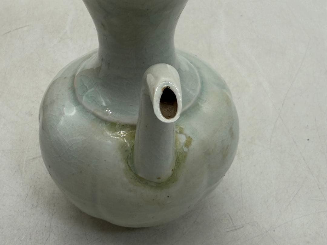 中国　宋時代　青白磁水注　木箱付　送料込み260125