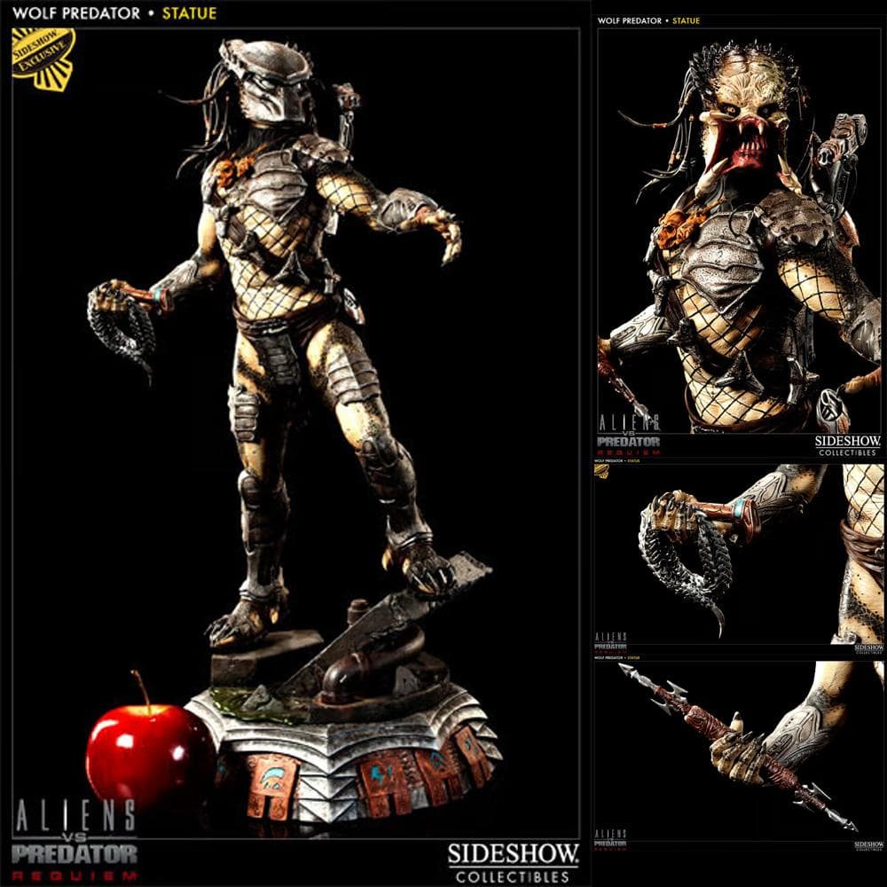 サイドショウ限定版！AVP2【ウルフ・プレデター】スタチュー　SIDESHOW