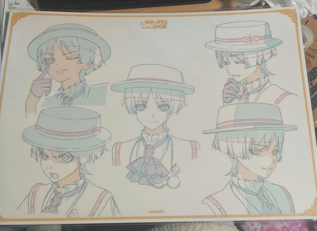 原神 fes フェス vipチケット PVCデスクマット 特典