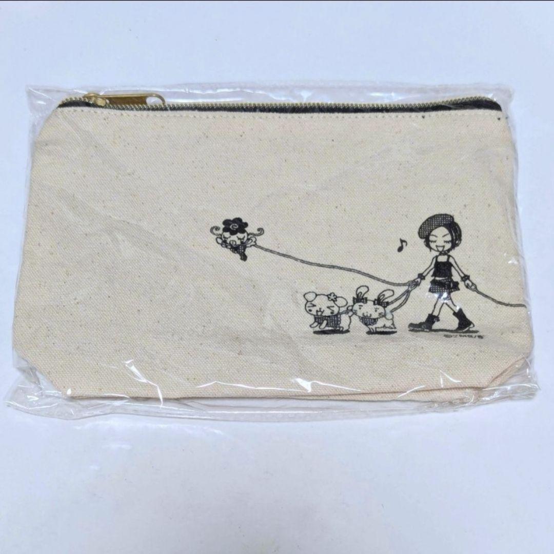 新品未開封 矢沢あい展描き下ろしイラスト「お散歩」マルチポーチ