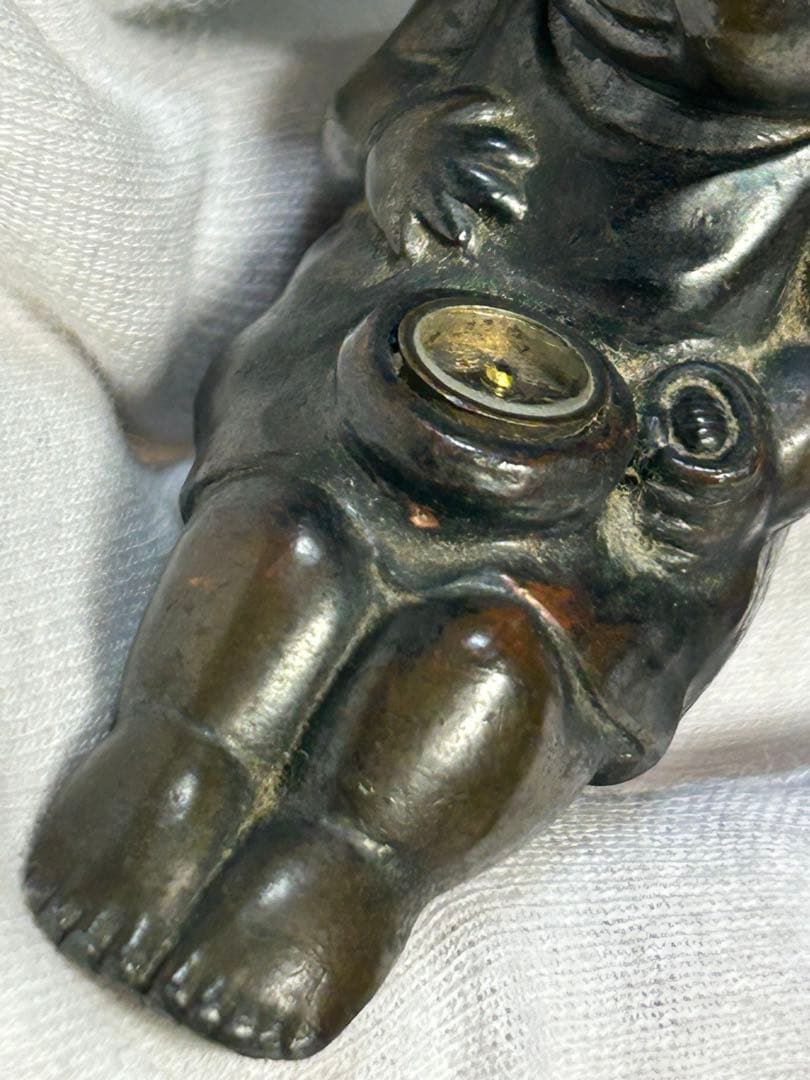 昭和レトロ　ビンテージ　キューピー 方位磁石　時代　置物　人形