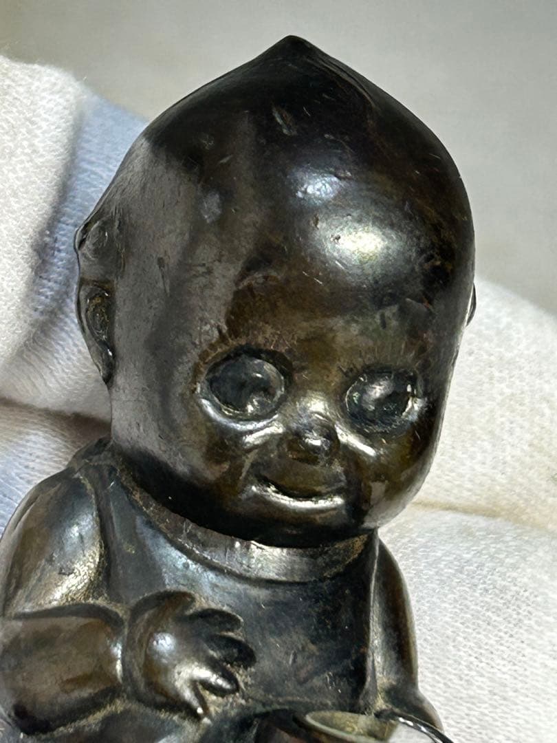 昭和レトロ　ビンテージ　キューピー 方位磁石　時代　置物　人形