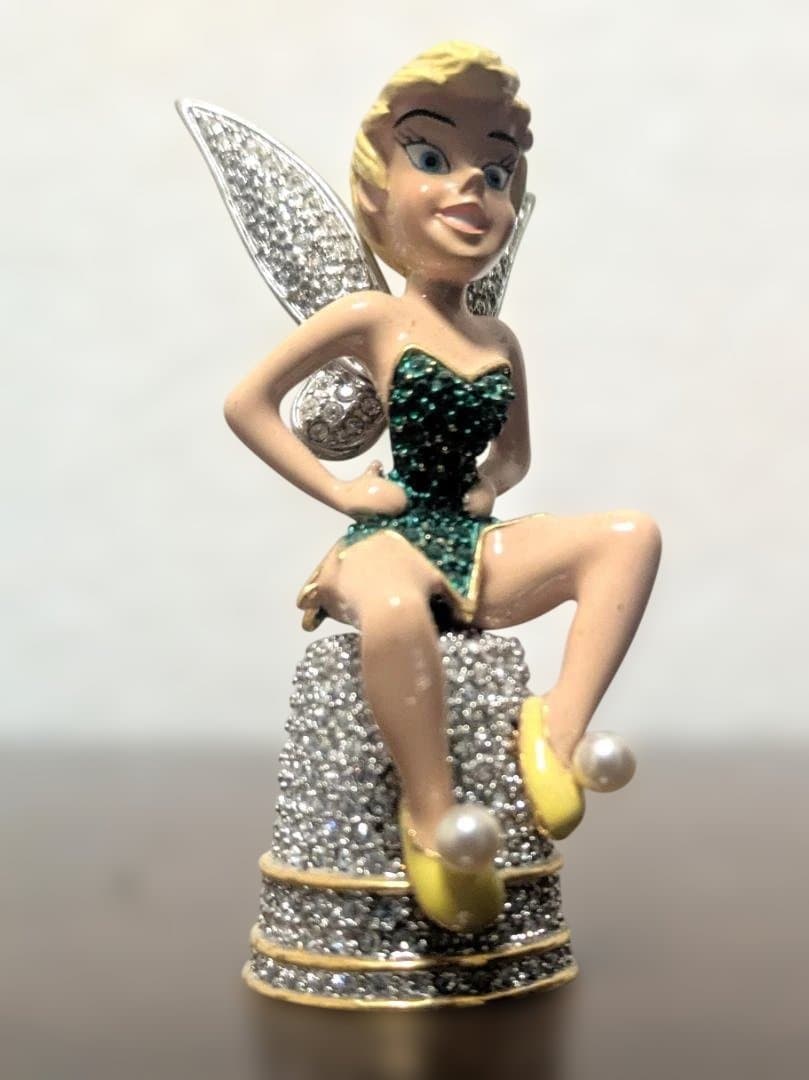 送込レア！アリバスブラザーズ限定品ティンカーベル人形スワロフスキー指ぬき