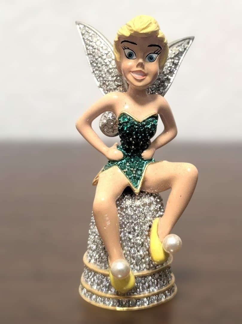送込レア！アリバスブラザーズ限定品ティンカーベル人形スワロフスキー指ぬき