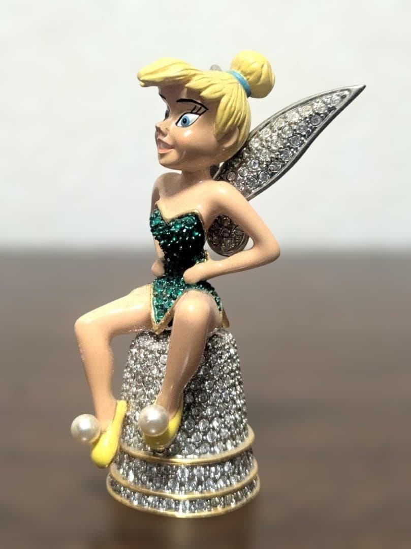 送込レア！アリバスブラザーズ限定品ティンカーベル人形スワロフスキー指ぬき