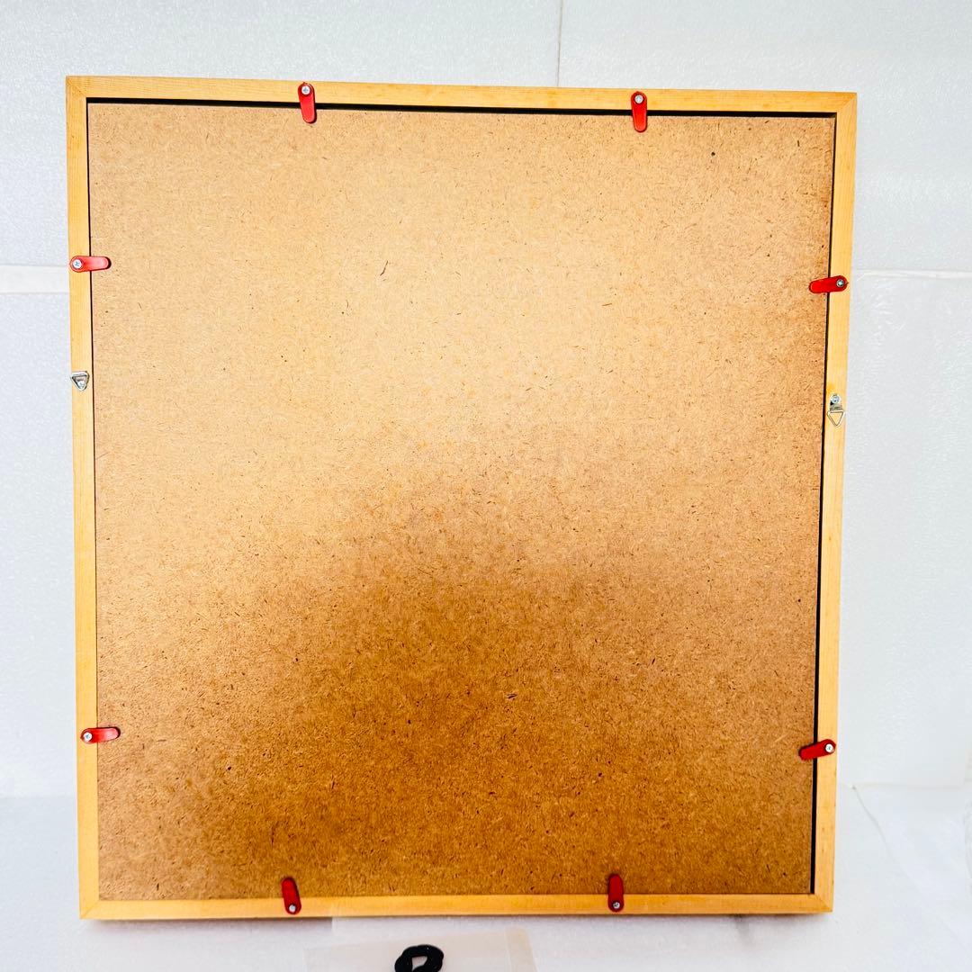 【縁起物】松田常光 肉筆 書道作品「有徳」高級木製フレーム入り 額装 禅語　ひも